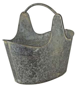 Preview: Vintage Metalleimer/ Pflanzeimer im rustikalen Landhausstil – vielseitig & dekorativ